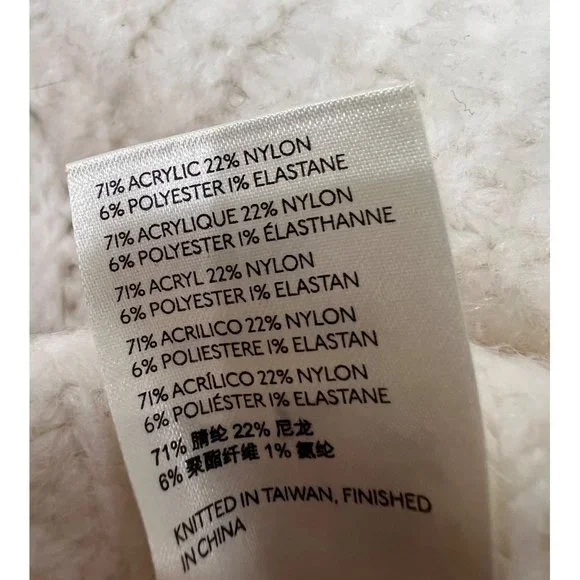 Free People Size S Carter Pullover Sweater Color Ivory MSRP $98 - Picture 11 of 13